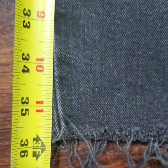 Zara Charcoal Distressed Crop Jeans - Picture 6 of 12